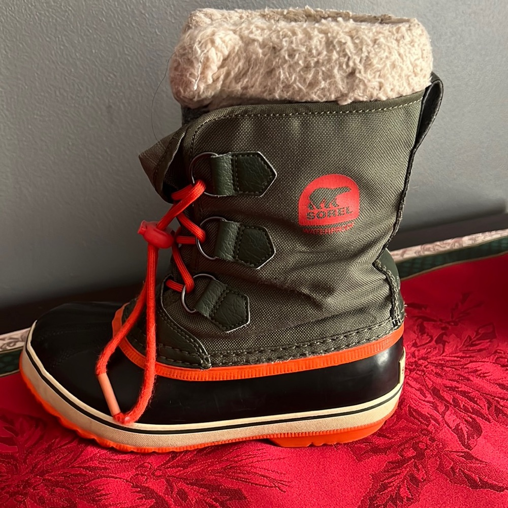 Sorel waterproof winter boots.